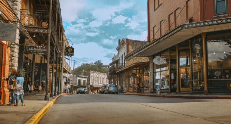 The beautiful streets of downtown Eureka Springs are a great place to kick off your holiday shopping